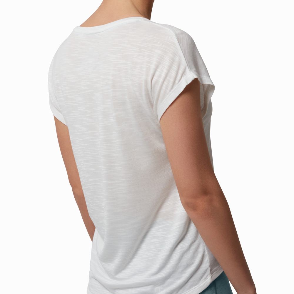 Women's On Active T Shirts White | USA-0564298