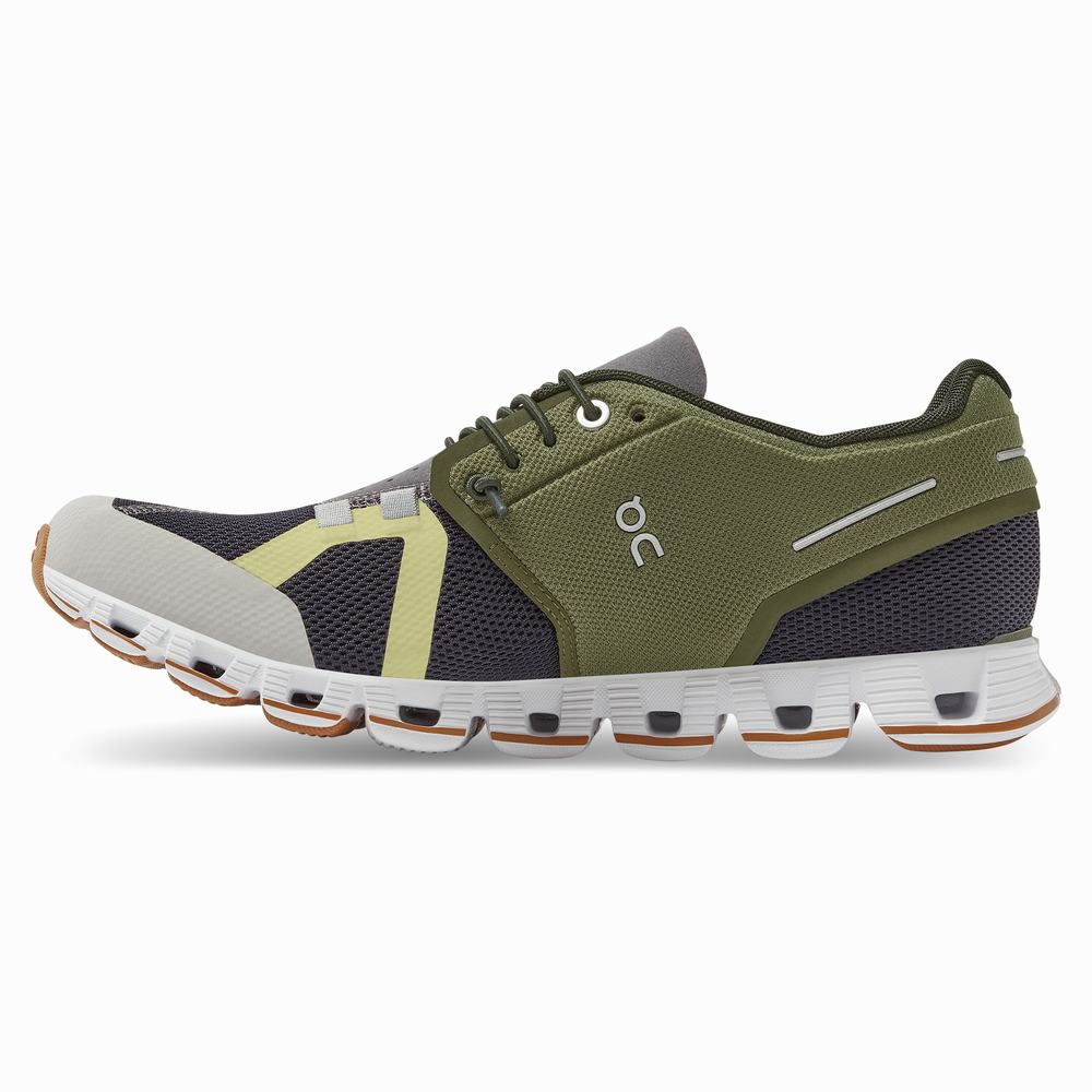 Women's On Cloud 70 | 30 Running Shoes Navy / Green | USA-3459807