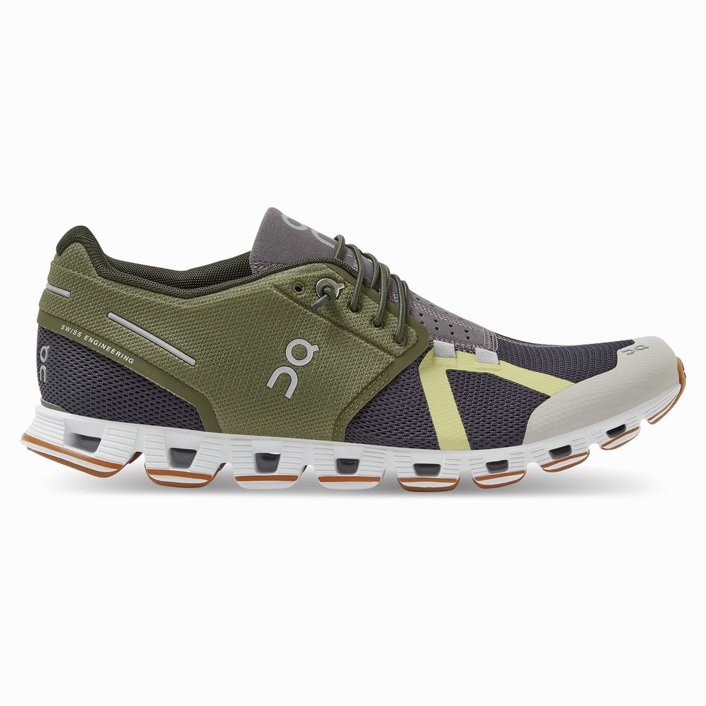 Women\'s On Cloud 70 | 30 Running Shoes Navy / Green | USA-3459807