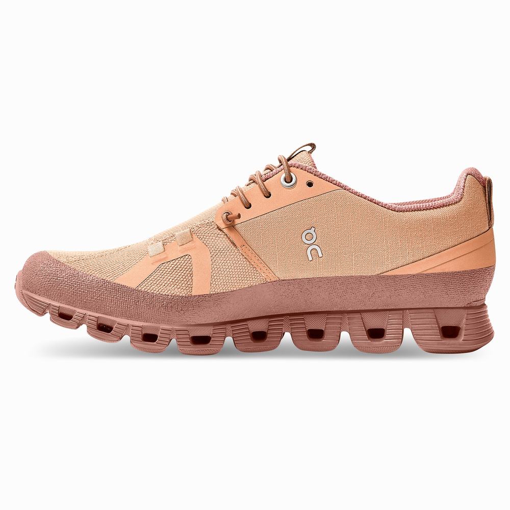 Women's On Cloud Dip Running Shoes Brown Rose | USA-6590274