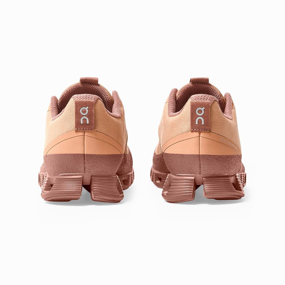 Women's On Cloud Dip Running Shoes Brown Rose | USA-6590274