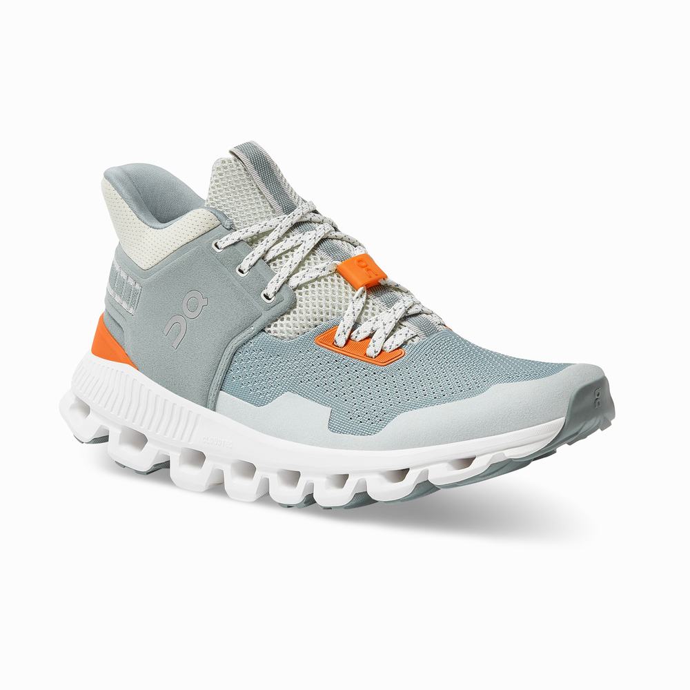 Women's On Cloud Hi Edge Sneakers Light Blue | USA-5206748