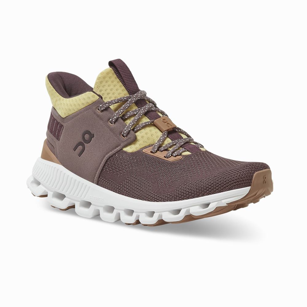 Women's On Cloud Hi Edge Sneakers Purple | USA-6841375