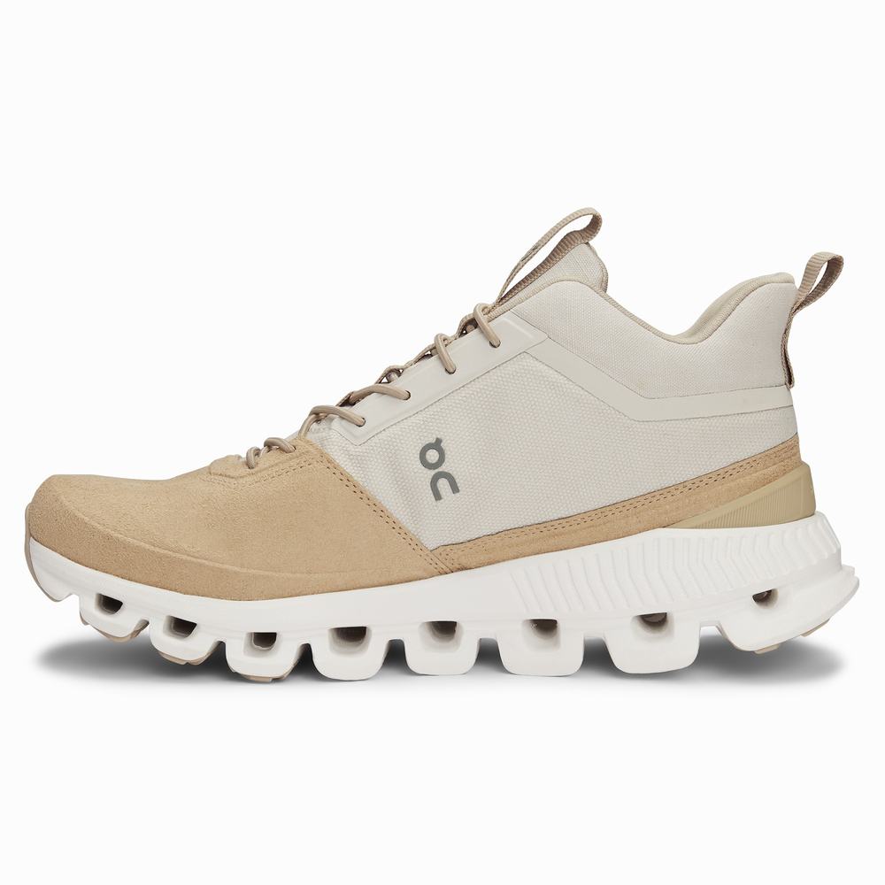 Women's On Cloud Hi Sneakers Beige / Brown | USA-4130297