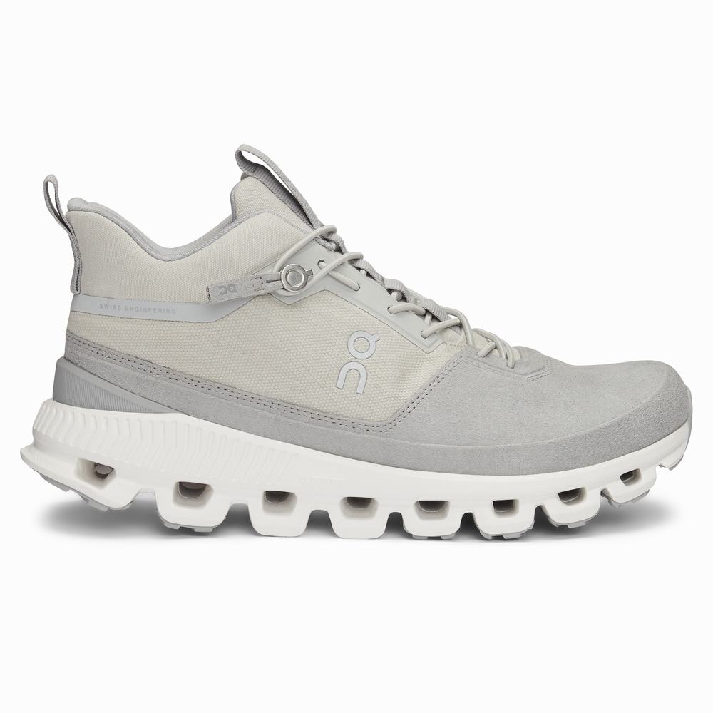 Women's On Cloud Hi Sneakers Beige / Grey | USA-1302476