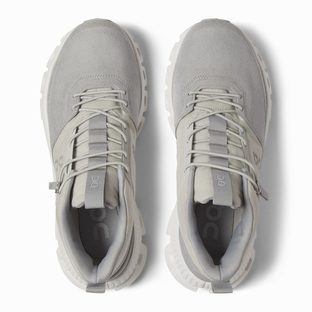 Women's On Cloud Hi Sneakers Beige / Grey | USA-1302476