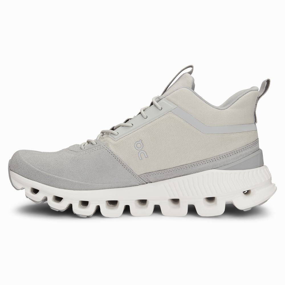 Women's On Cloud Hi Sneakers Beige / Grey | USA-1302476