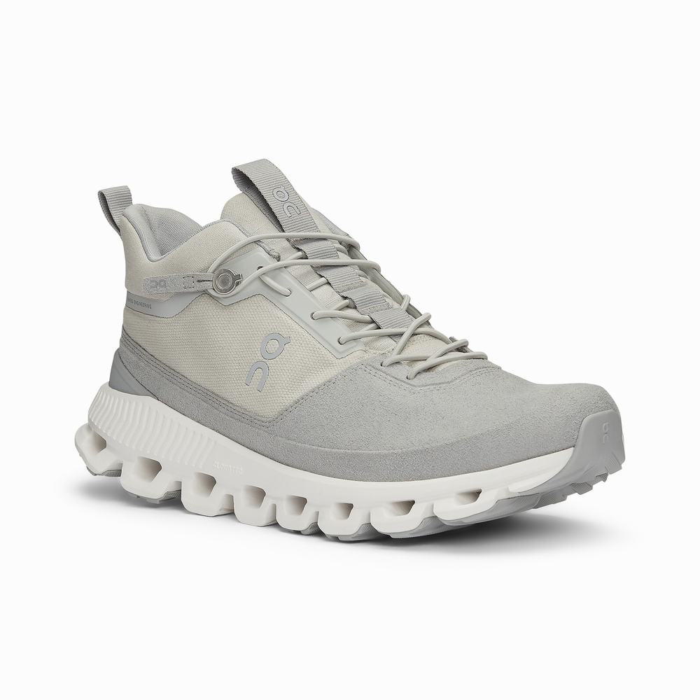 Women's On Cloud Hi Sneakers Beige / Grey | USA-1302476