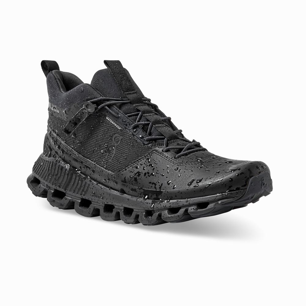 Women's On Cloud Hi Sneakers Black | USA-7952463