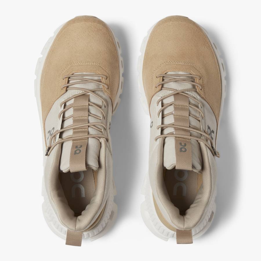 Women's On Cloud Hi Sneakers Khaki | USA-0893647