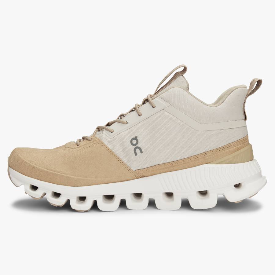 Women's On Cloud Hi Sneakers Khaki | USA-0893647