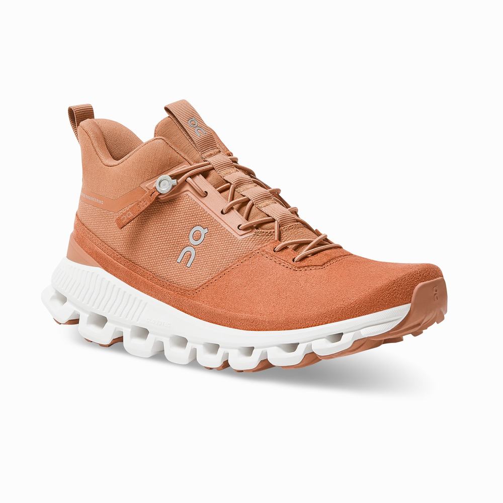 Women's On Cloud Hi Sneakers Orange | USA-2703891