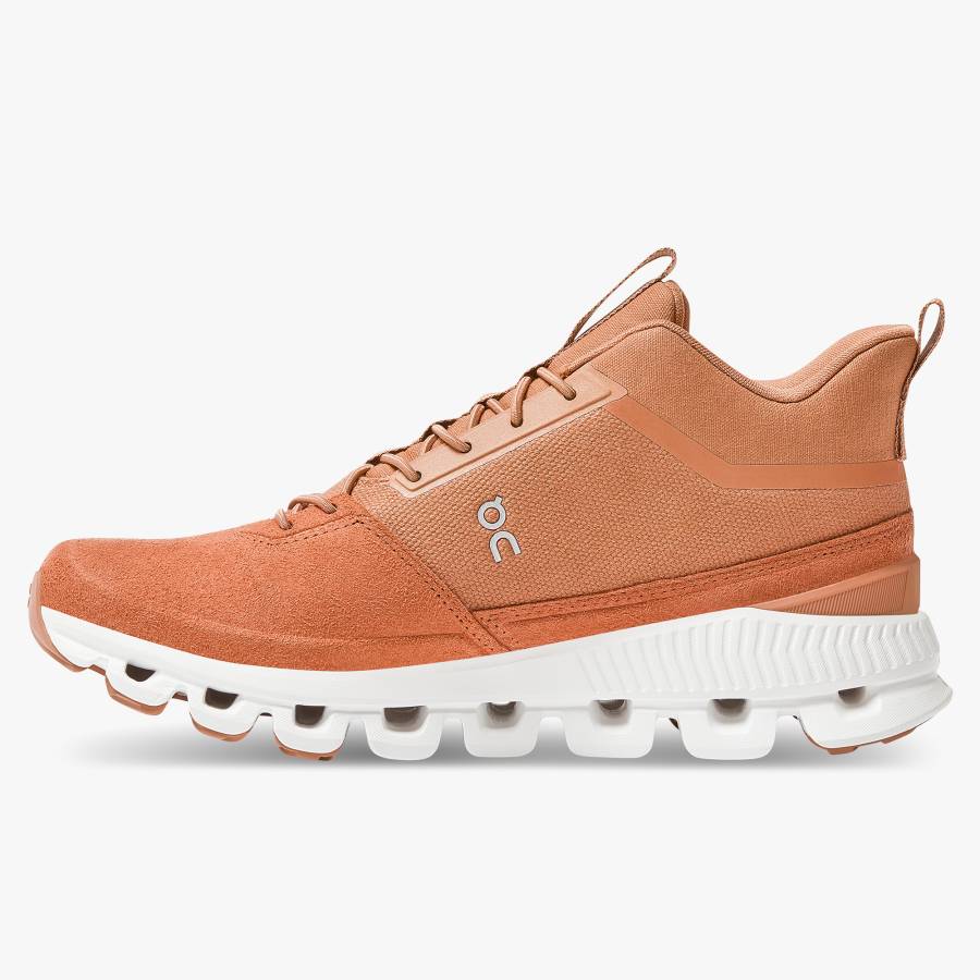 Women's On Cloud Hi Sneakers Orange | USA-8913024