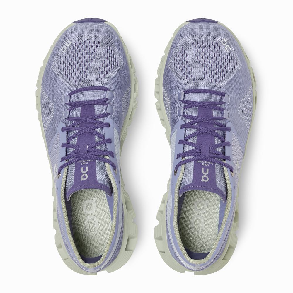 Women's On Cloud X Training Shoes Lavender | USA-5401896