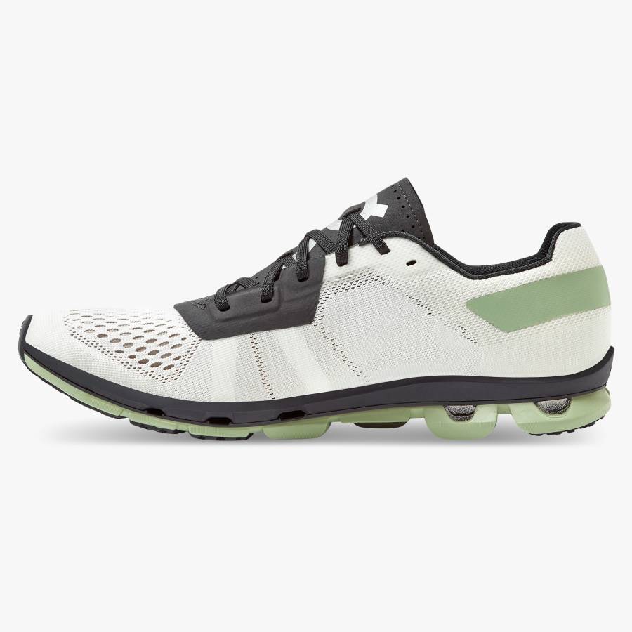 Women's On Cloudflash 2 Road Running Shoes White / Black | USA-8569712