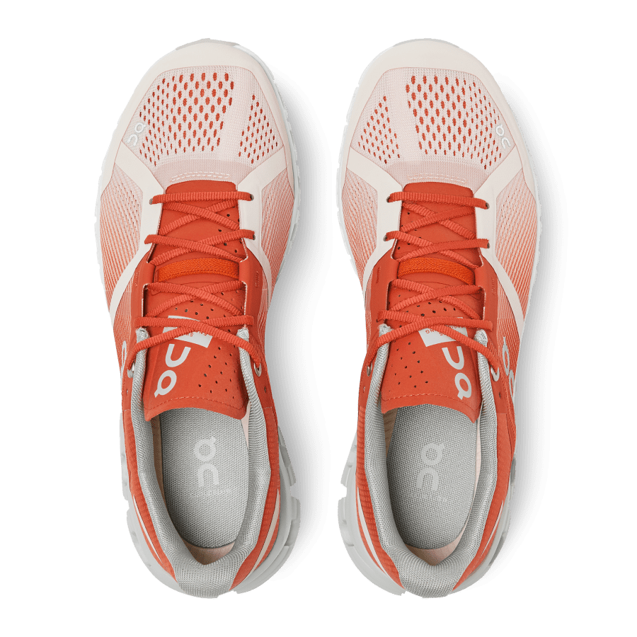 Women's On Cloudflow 2 Road Running Shoes Orange / Rose | USA-1408573