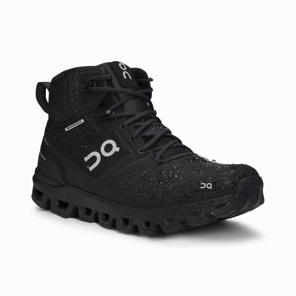 Women's On Cloudrock Hiking Boots Black | USA-3421675