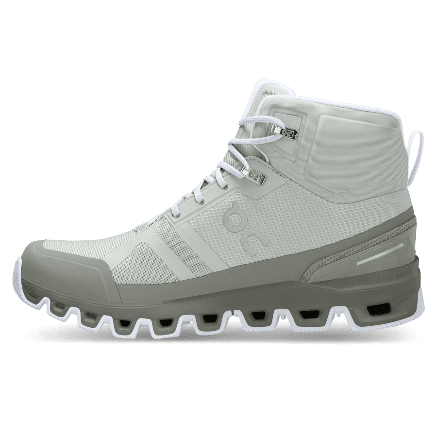 Women's On Cloudrock Waterproof Hiking Boots Grey | USA-9426850