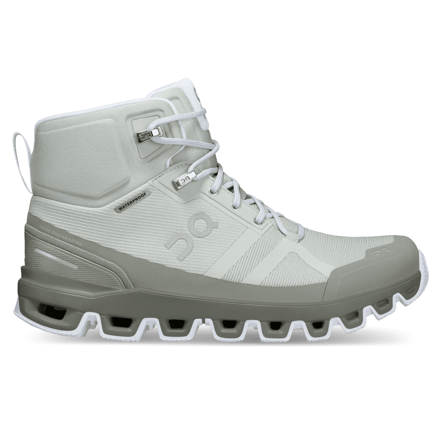 Women\'s On Cloudrock Waterproof Hiking Boots Grey | USA-9426850