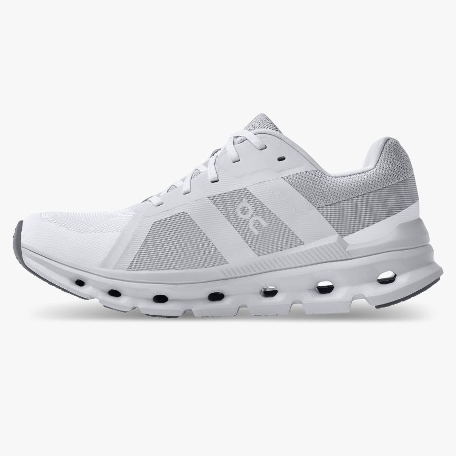 Women's On Cloudrunner 4 Road Running Shoes White | USA-0942163