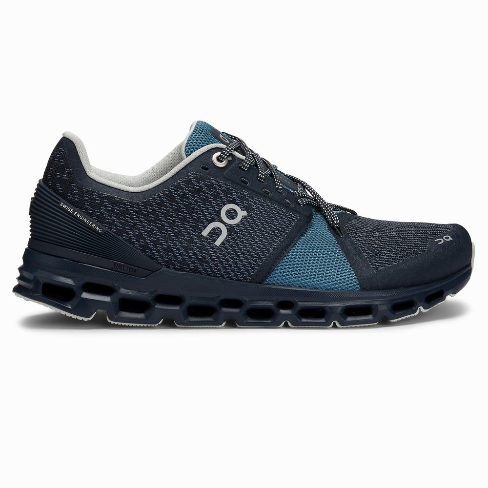 Women\'s On Cloudstratus Running Shoes Navy | USA-0189345