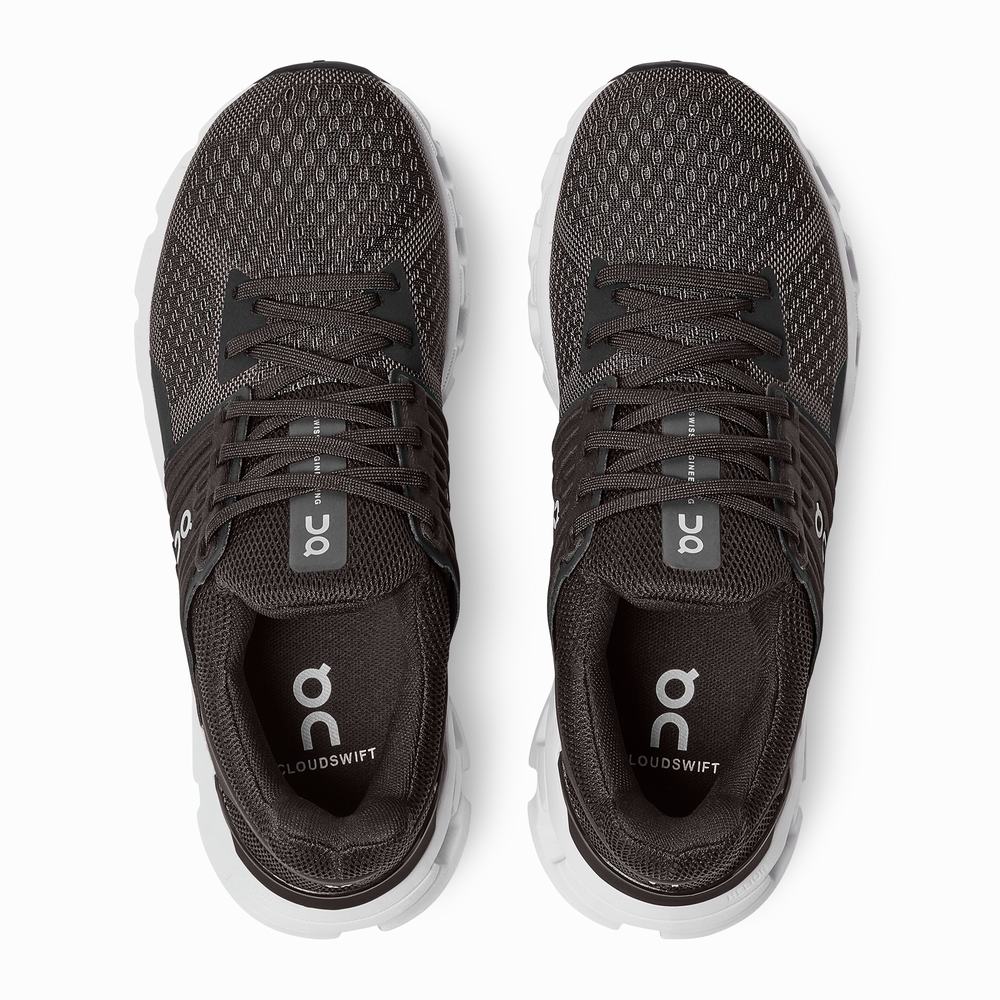 Women's On Cloudswift Road Running Shoes Black | USA-0832174