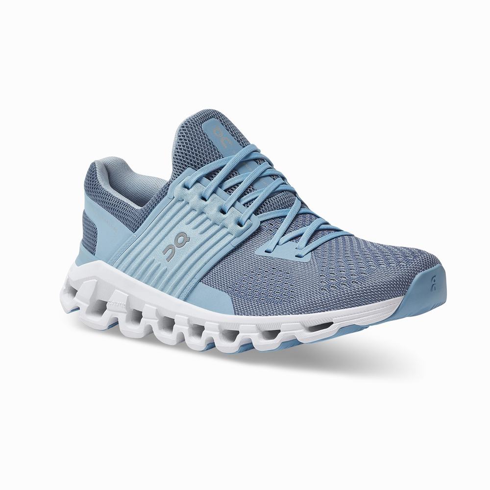 Women's On Cloudswift Road Running Shoes Light Blue | USA-6815492