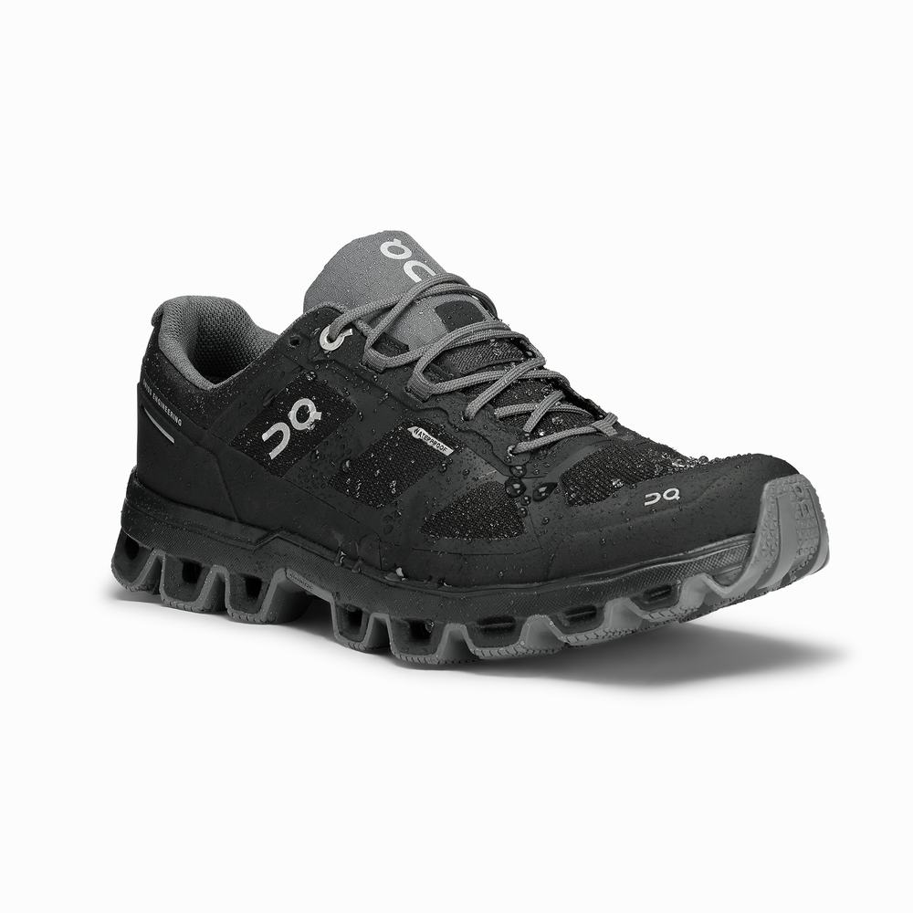 Women's On Cloudventure Trail Running Shoes Black | USA-0247635