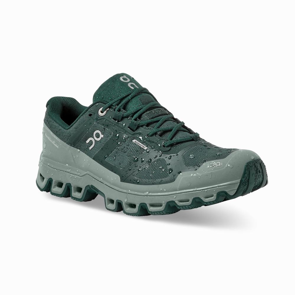 Women's On Cloudventure Trail Running Shoes Green | USA-0689753