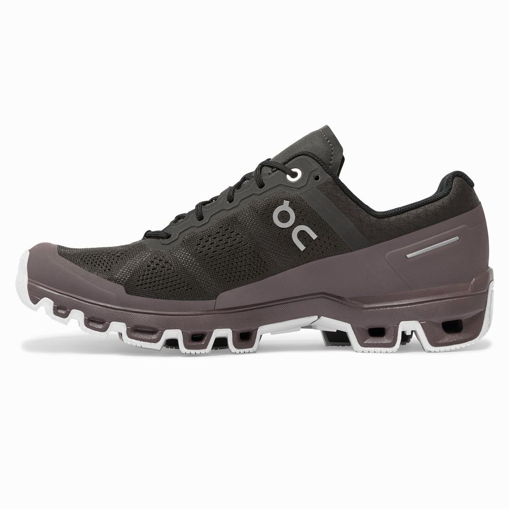 Women's On Cloudventure Trail Running Shoes Grey / Purple | USA-4798201