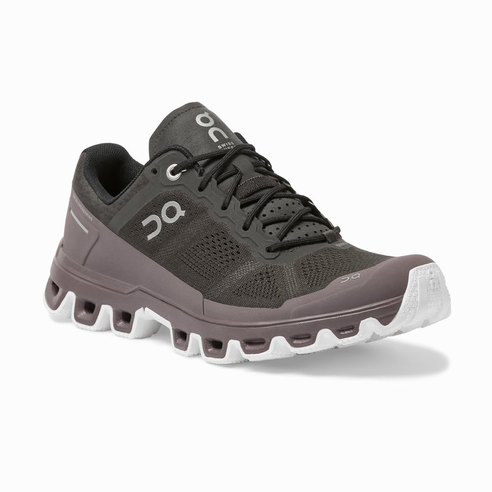 Women's On Cloudventure Trail Running Shoes Grey / Purple | USA-4798201