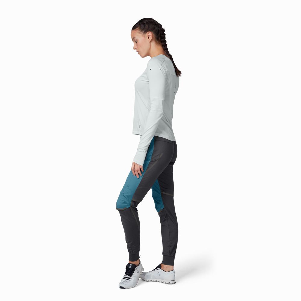 Women's On Performance Running Pants Black | USA-2950634