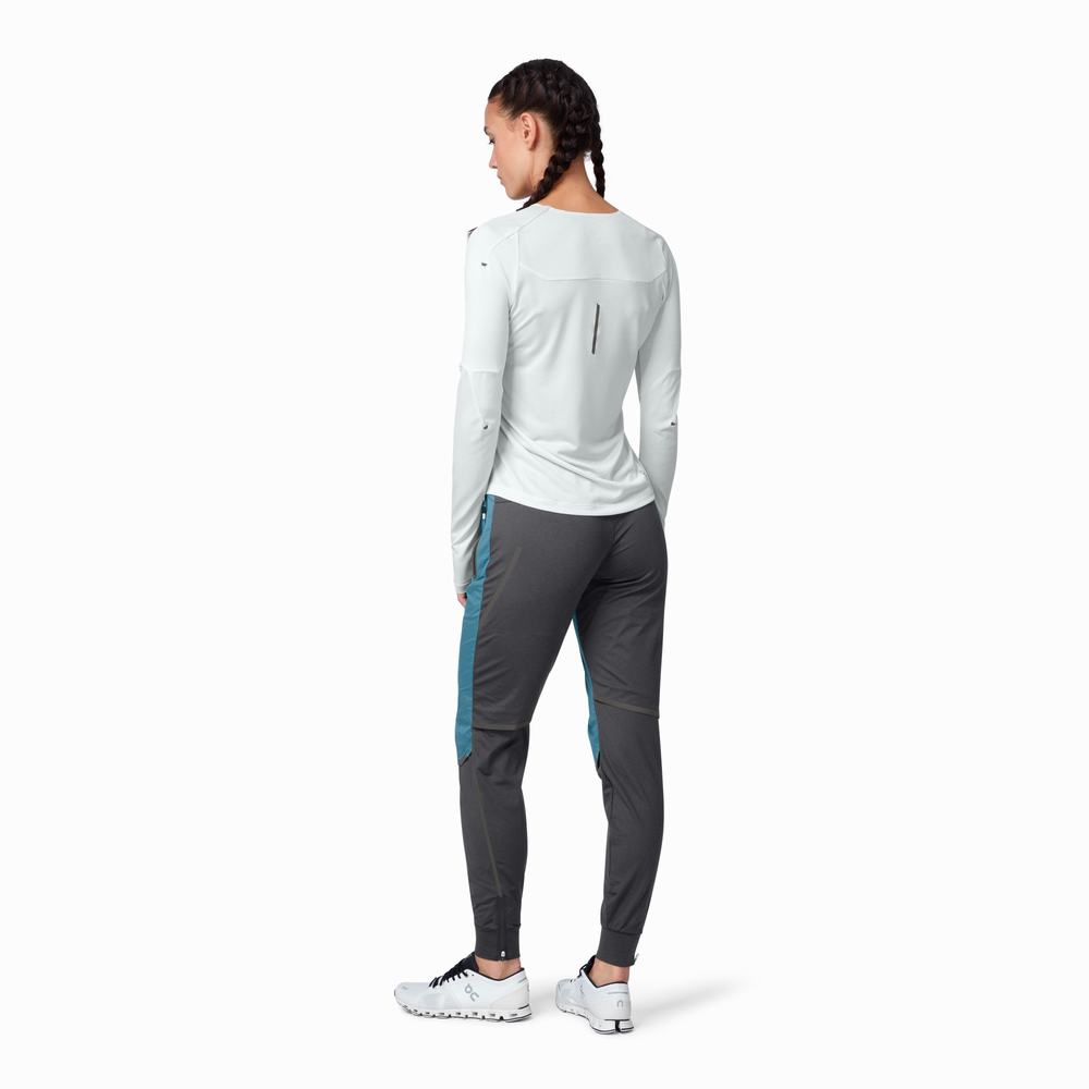 Women's On Performance Running Pants Black | USA-2950634