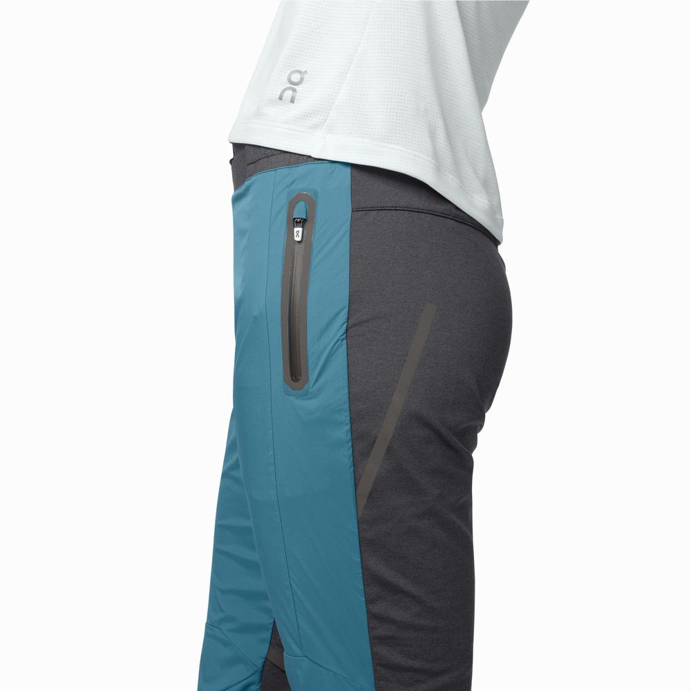 Women's On Performance Running Pants Black | USA-2950634