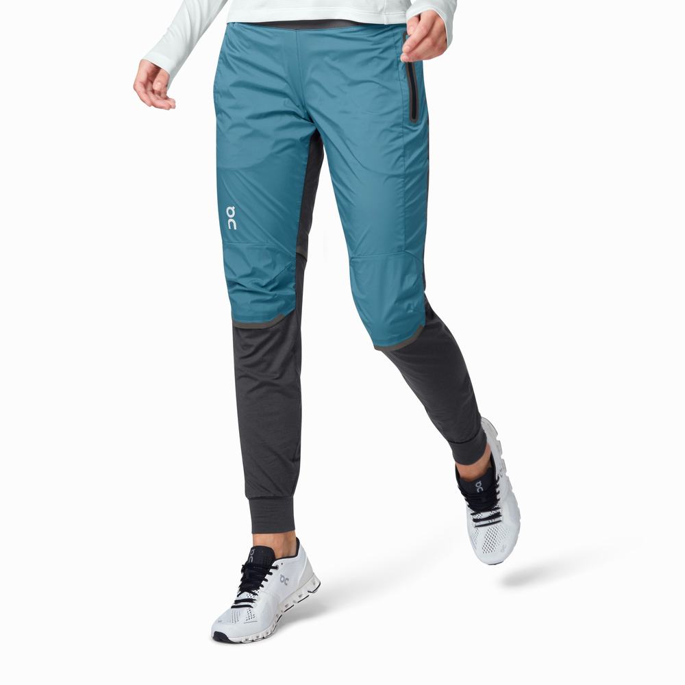 Women\'s On Performance Running Pants Black | USA-2950634