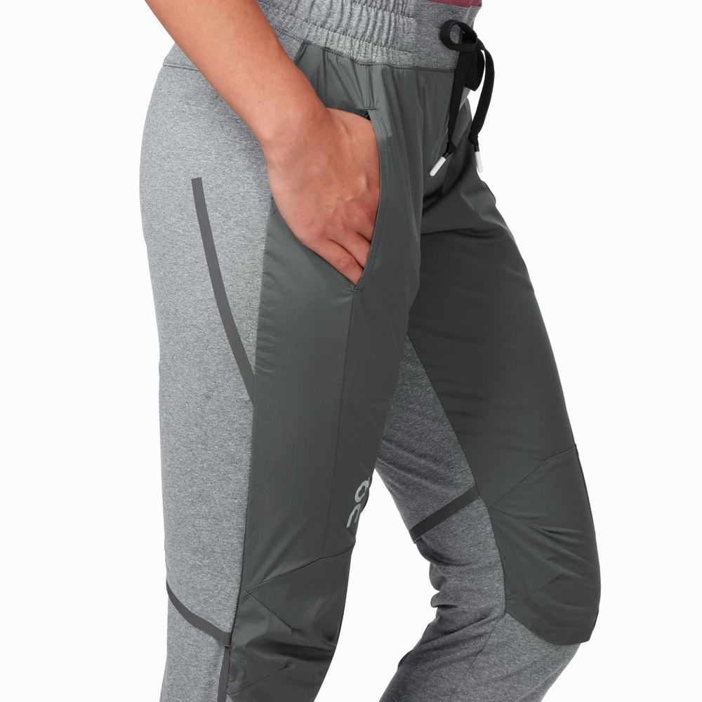 Women's On Performance Running Pants Grey | USA-4517832