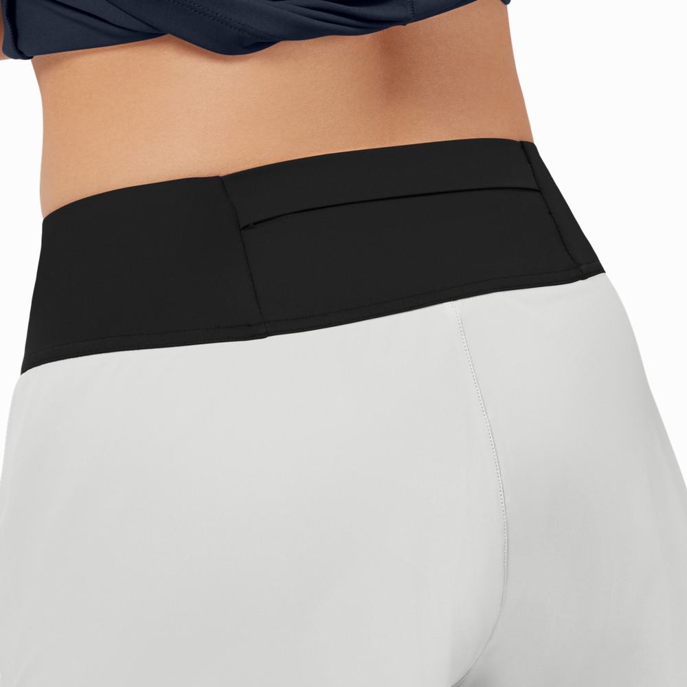 Women's On Performance Running Shorts Beige / Black | USA-7293814