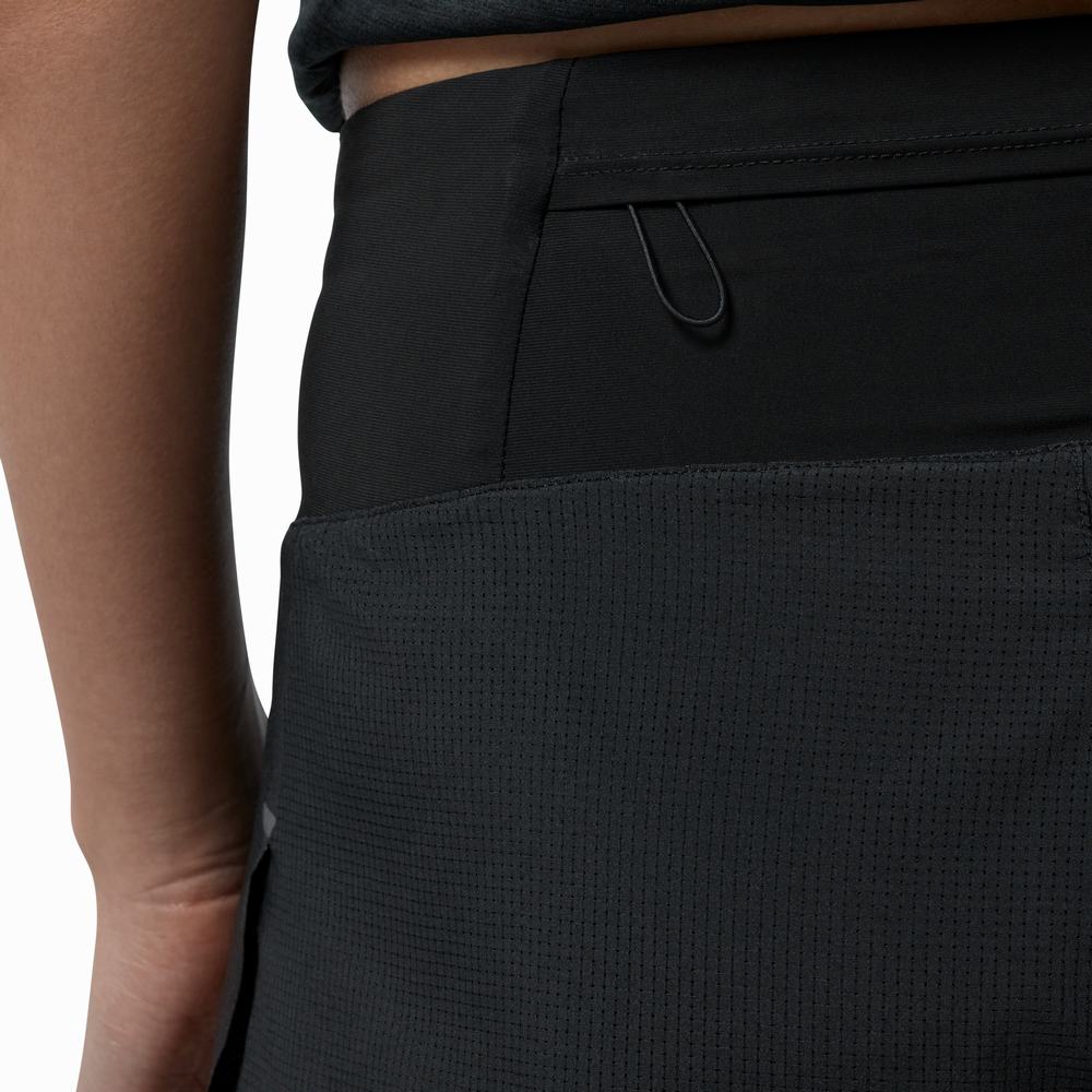 Women's On Performance Running Shorts Black | USA-5902368