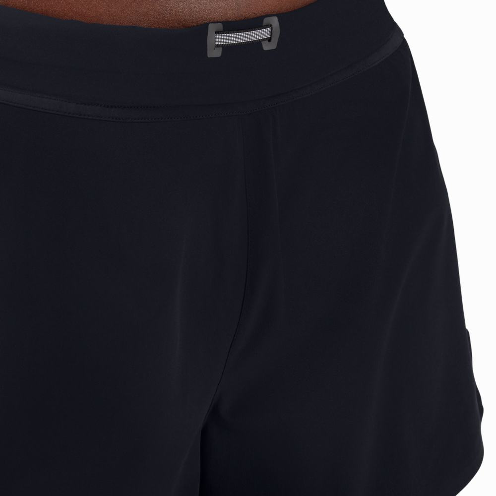 Women's On Performance Running Shorts Black | USA-9564102