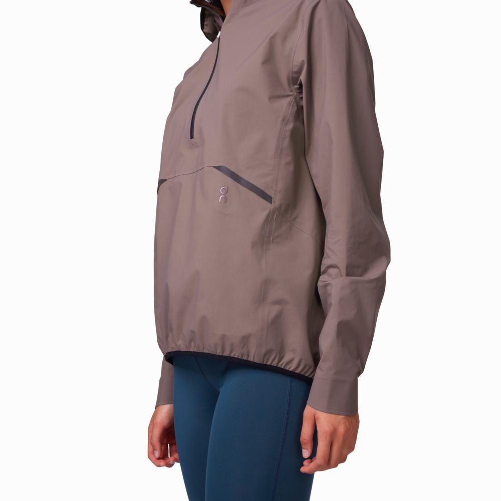 Women's On Waterproof Jackets Purple | USA-7690582