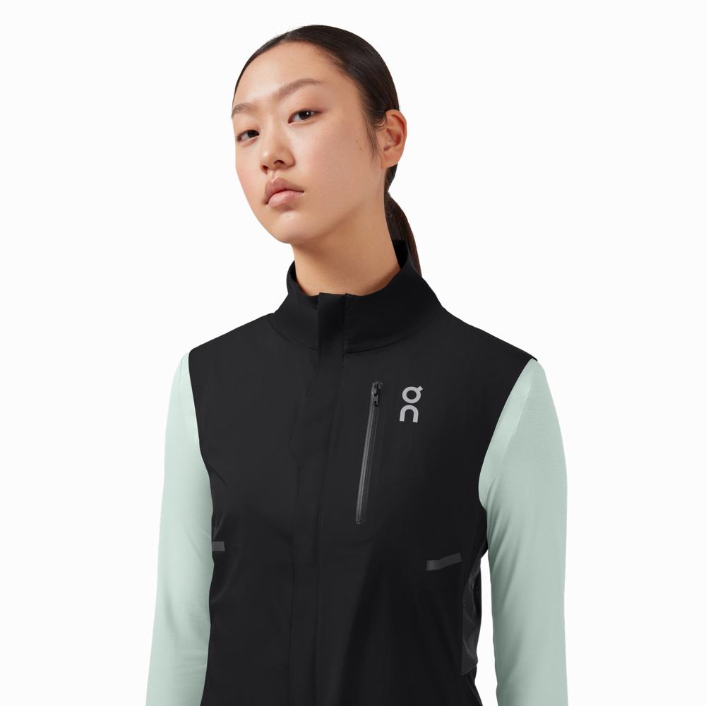 Women's On Weather Vest Black | USA-6510923