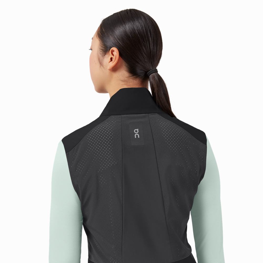 Women's On Weather Vest Black | USA-6510923