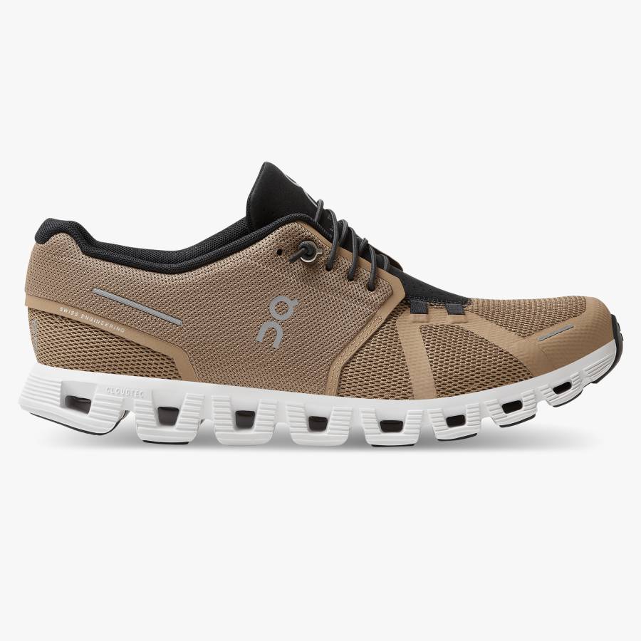 Men's On Cloud 5 Sneakers Brown | USA-2178459