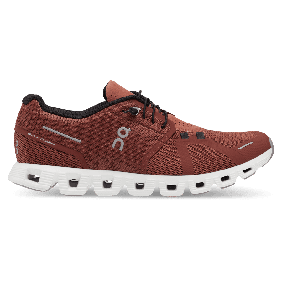 Men's On Cloud 5 Sneakers Burgundy | USA-3062195