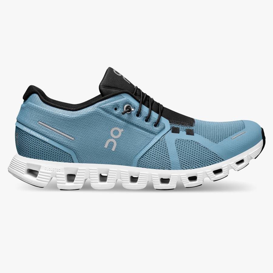 Men's On Cloud 5 Sneakers Light Blue / Black | USA-7319850