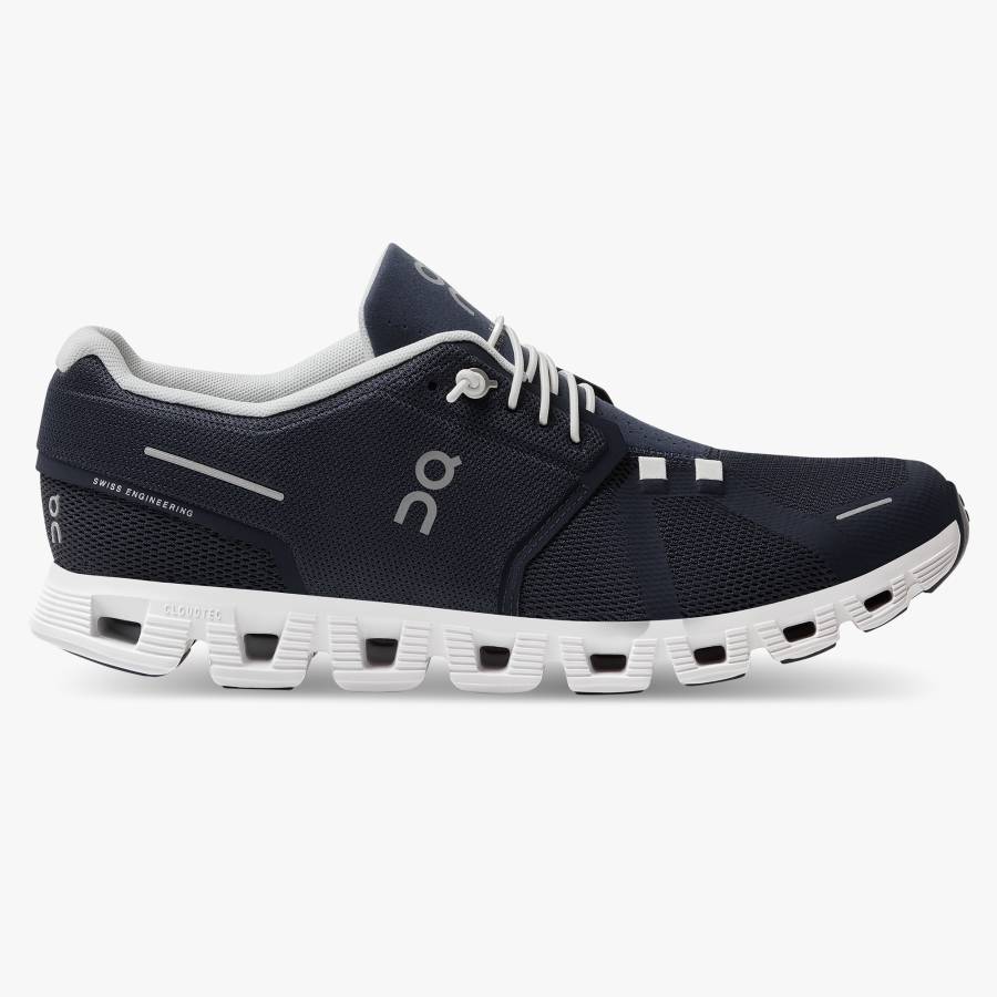 Men's On Cloud 5 Sneakers Navy | USA-4197382