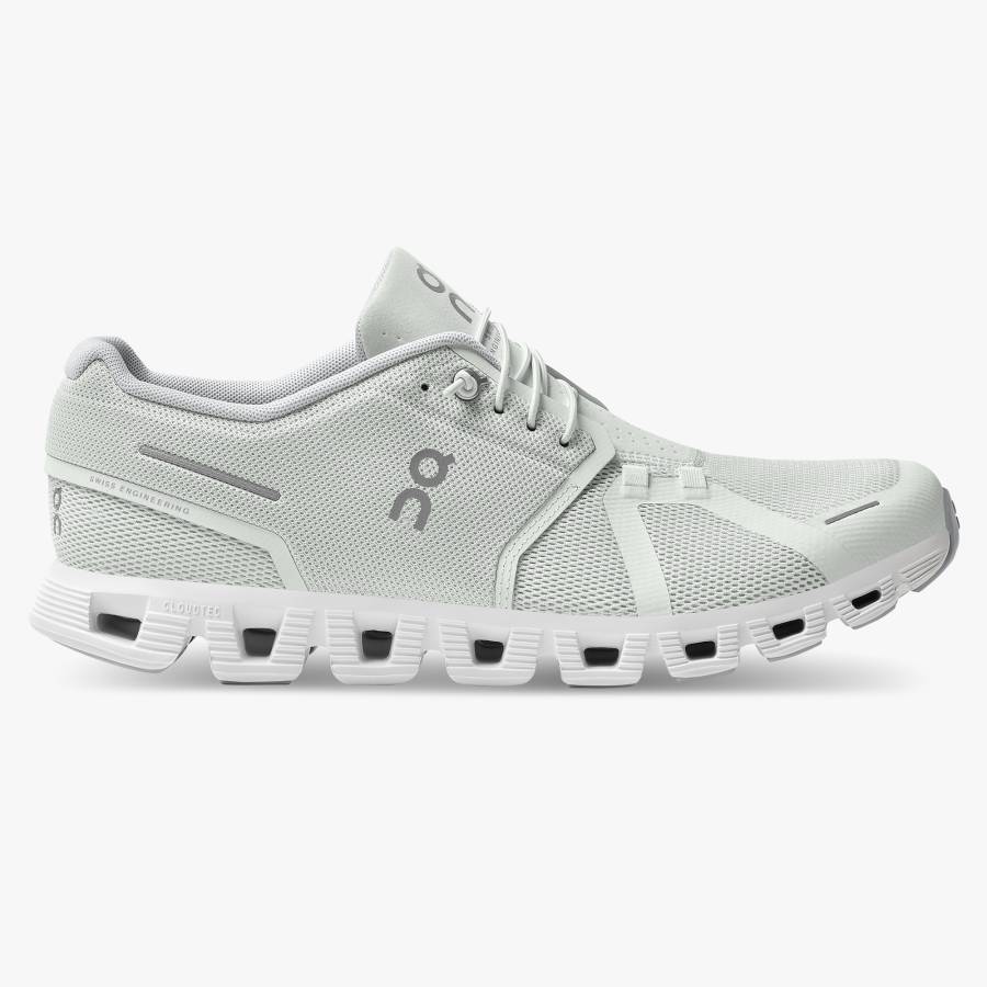 Men's On Cloud 5 Sneakers White | USA-5428319