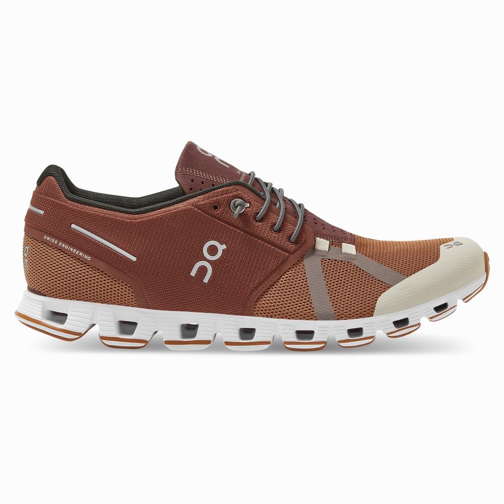 Men's On Cloud 70 | 30 Running Shoes Dark Red | USA-7132804