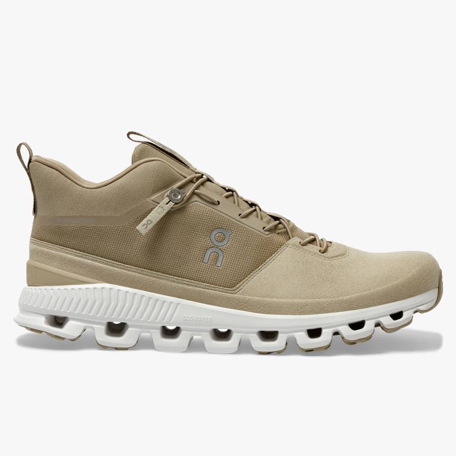 Men's On Cloud Hi Sneakers Khaki | USA-8062347