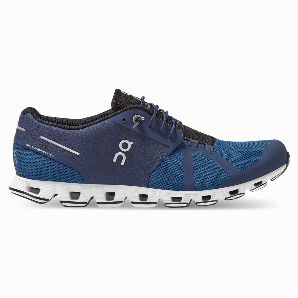 Men's On Cloud Running Shoes Dark Blue | USA-1534908